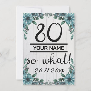 Carte De Remerciements 80 Alors Quoi - Drôle 80e anniversaire