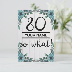 Carte De Remerciements 80 Alors Quoi - Drôle 80e anniversaire