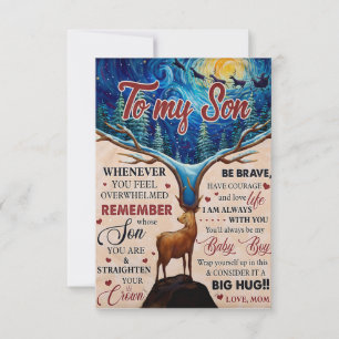 Carte De Remerciements À chaque fois que vous vous sentez écrasé Deer Mam