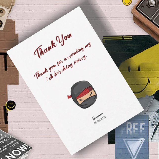 Carte de remerciements à double face (Créateur téléchargé)