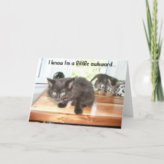 Carte De Remerciements A little awkward