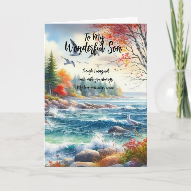 Carte De Remerciements À Mon Fils Merveilleux... (Devant)