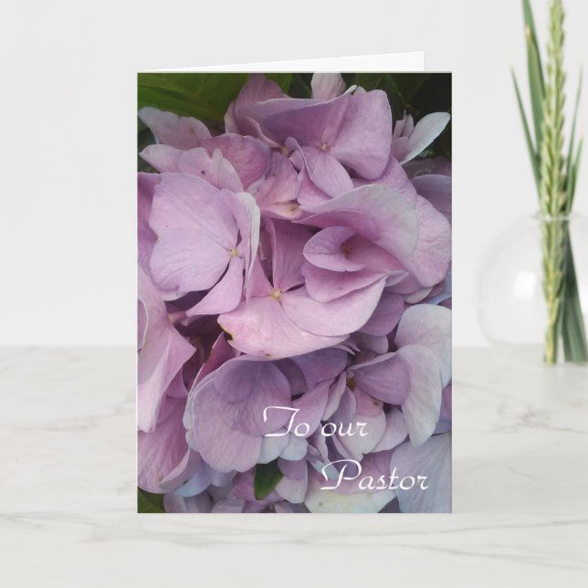 Carte De Remerciements À notre pasteur (Devant)
