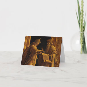 Carte De Remerciements A Sibyl and a Prophet, 1495, par Andrea Mantegna