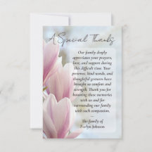 A Special Thanks – Magnolia Funeral