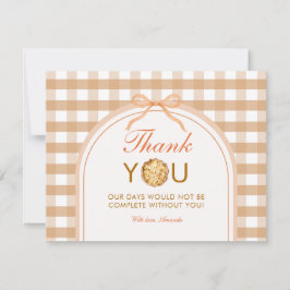 Carte de remerciements à tarte à petite croûte En 