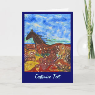 Carte De Remerciements À travers le pré