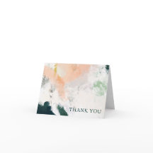 Carte de remerciements Abstrait coloré