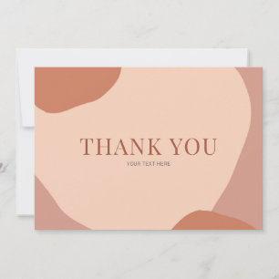 Carte De Remerciements Abstrait Flou Brown