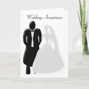 Carte De Remerciements Acceptation des Mariages noirs et blancs