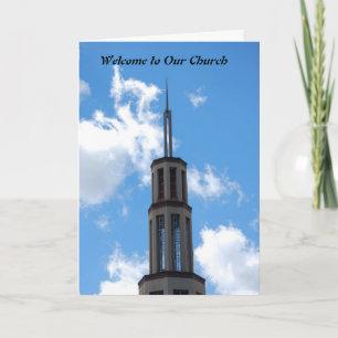 Carte De Remerciements Accueil à notre église