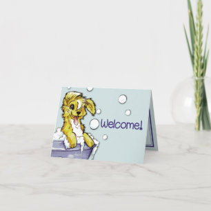 Carte De Remerciements Accueil de Groomer de chien et d'animal familier -