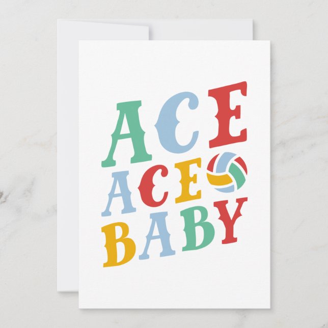 Carte De Remerciements Ace Ace Baby (Devant)