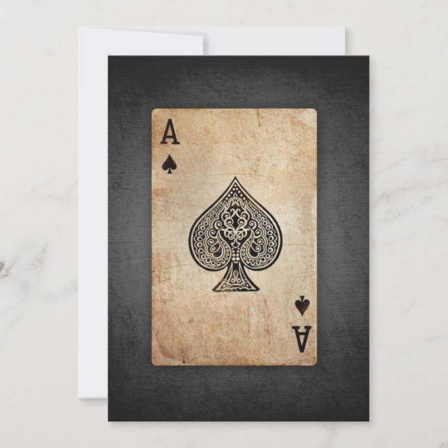 Carte De Remerciements Ace of spades (Devant)