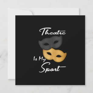 Carte De Remerciements Actrice Drôle Drôle Femmes Actrice Théâtre Masques