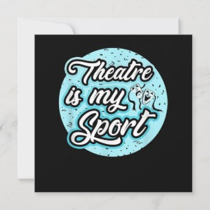 Carte De Remerciements Actrice est mon sport drame théâtre amoureux de Br