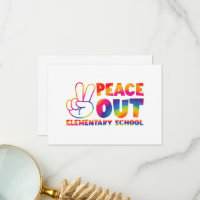 Adieu école élémentaire Tie Dye Dernier jour 