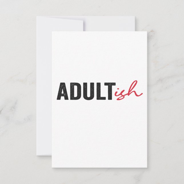 Carte De Remerciements Adulte Amusante Adulte Adulte Enfant Amusant (Devant)