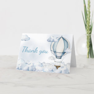 Carte De Remerciements Adventure Await Hot Air Balloon