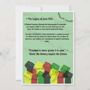 Carte De Remerciements Affiche de définition officielle de la Journée de