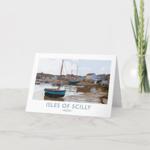 Carte De Remerciements Affiche des îles de Scilly Railway