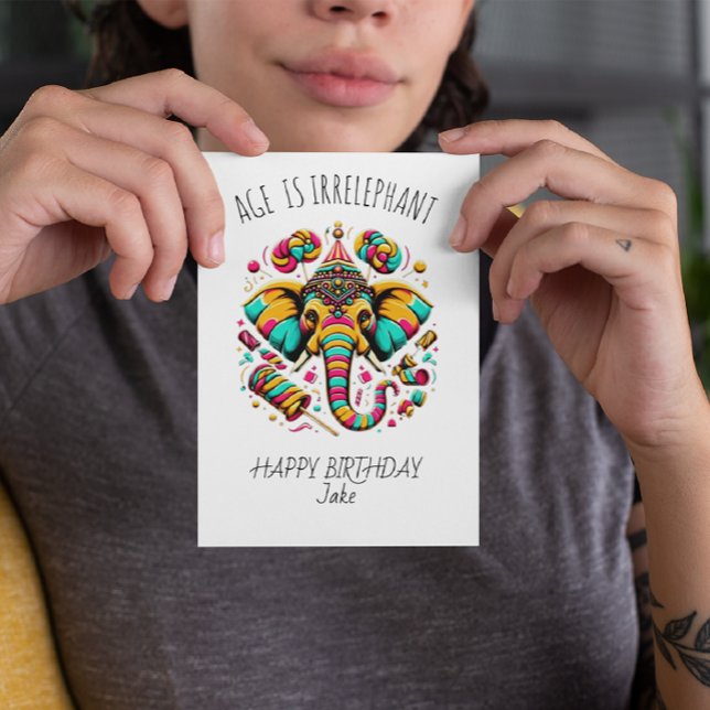 Carte De Remerciements Âges irréductibles, Joyeux Jake Anniversaire (Créateur téléchargé)