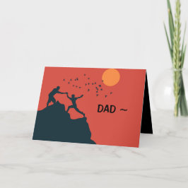 CARTE DE REMERCIEMENTS AIDER DAD FÊTE DES PÈRES CARD