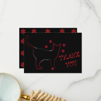 Carte De Remerciements ailurophiles Amoureux de les chats