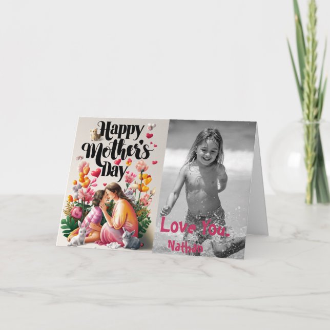 Carte De Remerciements *~* Aimer Whimsical Mère's Day Photo AP72 Mom (Devant)