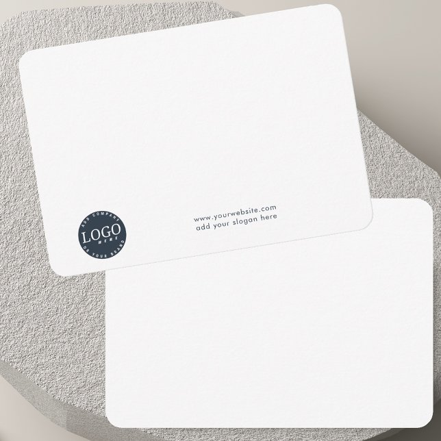 Carte De Remerciements Ajouter un logo d'entreprise et des employés d'ent (Add Business Logo and Company Employees Thank You Card)