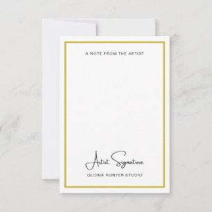 Carte De Remerciements Ajouter une note personnalisée de signature de l'a