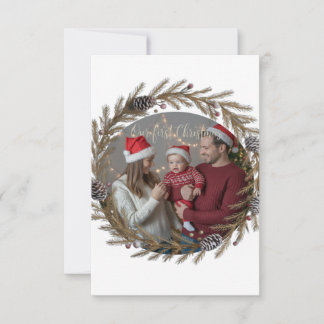 Carte De Remerciements Ajoutez quelque chose Notre premier Noël ensemble