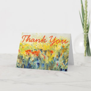 Carte De Remerciements Ajoutez votre balancement II de fleurs des textes