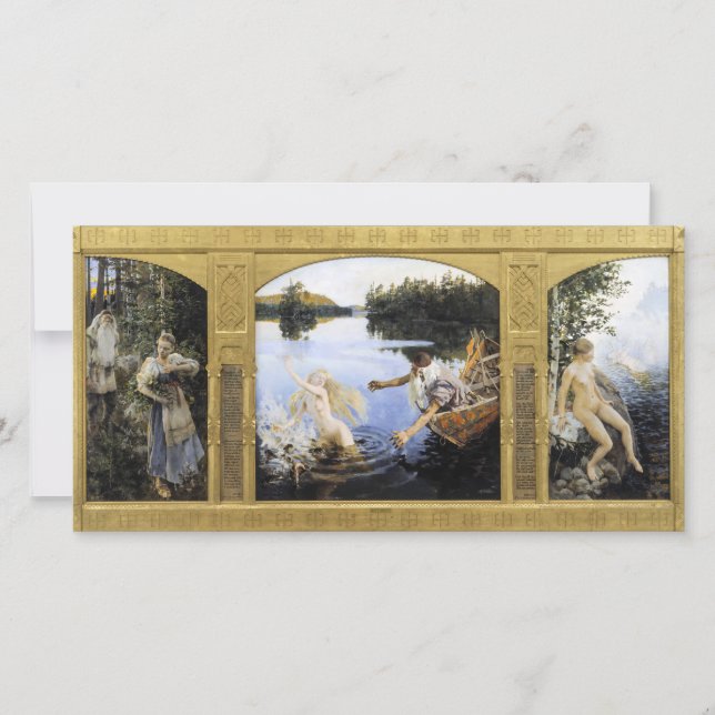 Carte De Remerciements Akseli Gallen-Kallela - Mythe aïno (Devant)