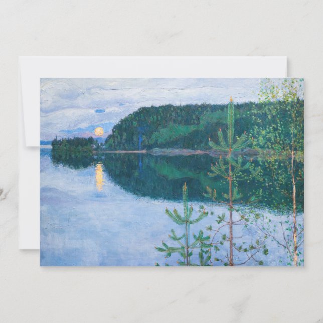 Carte De Remerciements Akseli Gallen-Kallela - Nuit de printemps (Devant)