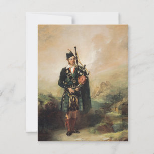 Carte De Remerciements Alexander Johnston - Piper To Queen Victoria