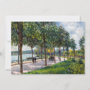 Carte De Remerciements Alfred Sisley - Allée des châtaigniers