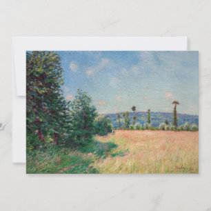 Carte De Remerciements Alfred Sisley - Les prairies de Sahurs au soleil d