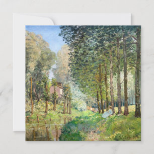 Carte De Remerciements Alfred Sisley - Repos au bord du ruisseau