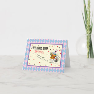 Carte De Remerciements Alice à Wonderland