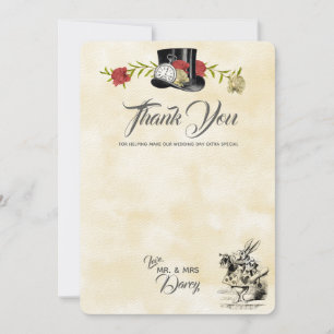 Carte De Remerciements Alice au pays des merveilles