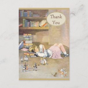 Carte De Remerciements Alice au Pays des Merveilles Remerciements Baby Sh