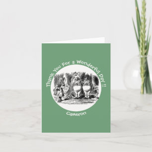 Carte De Remerciements Alice au pays des merveilles Tweedledum & Tweedled