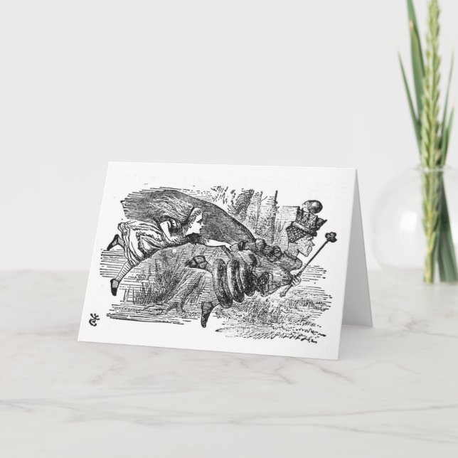 Carte De Remerciements Alice et la reine (Devant)