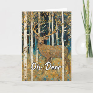Carte De Remerciements Allez-Y Bientôt Artiste Rustique Oh Deer