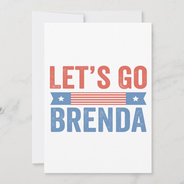 Carte De Remerciements Allons à Brenda Kamala Election 2024 (Devant)