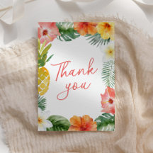 Aloha Baby Baby shower floral tropical