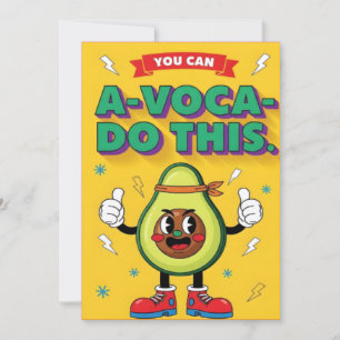 Carte De Remerciements amateur d'avocat drôle positif kawaii fruit