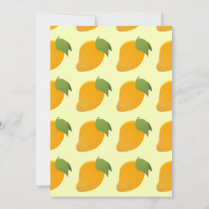 Carte De Remerciements Amateurs de fruits tropicaux Mango jaune Caraïbes