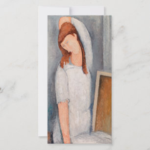 Carte De Remerciements Amedeo Modigliani - Portrait Jeanne Hebuterne #1